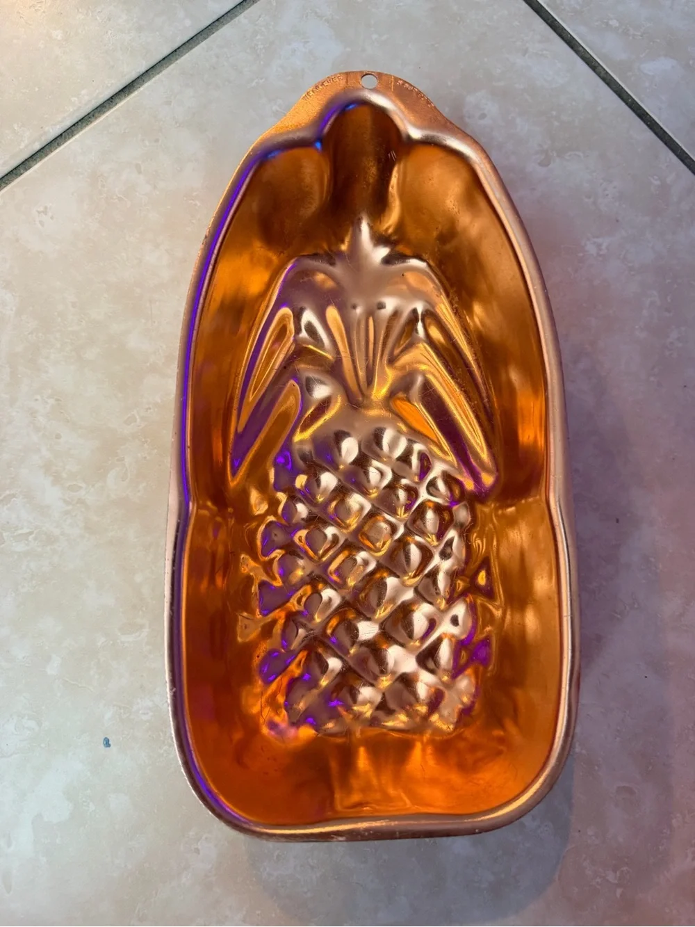 ✨ Vintage Wear-Ever Copper Tone Pineapple Jello & Baking Mold ✨